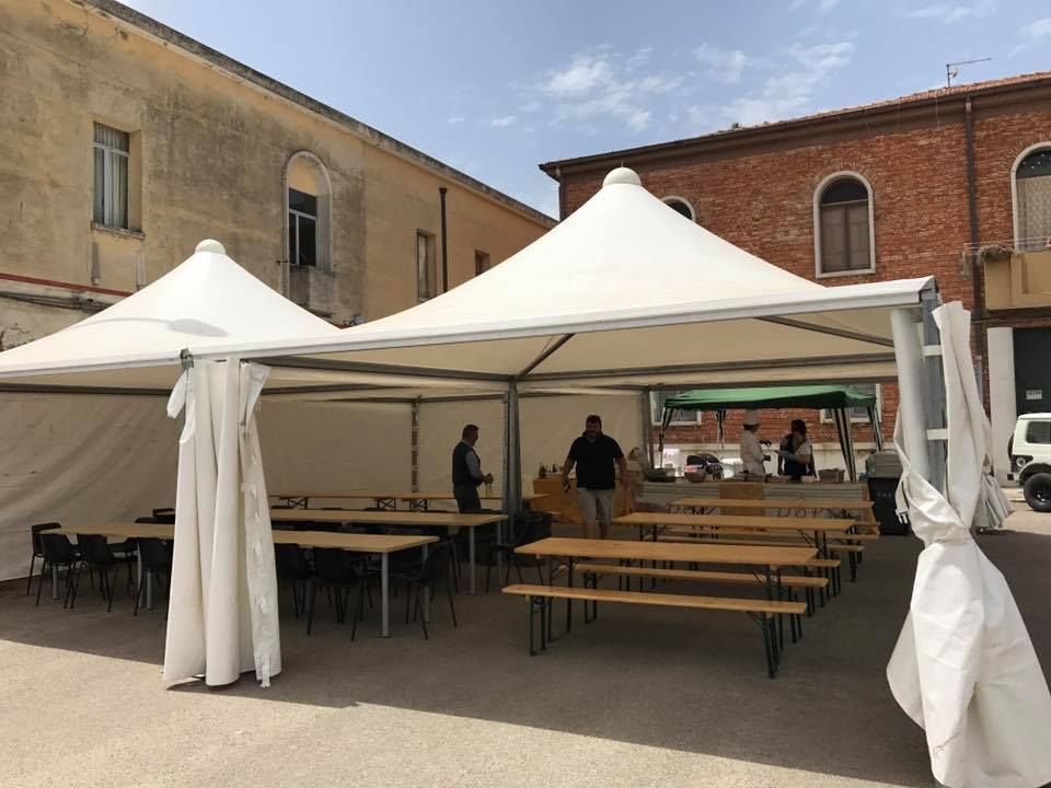 gazebo per copertura eventi e street food